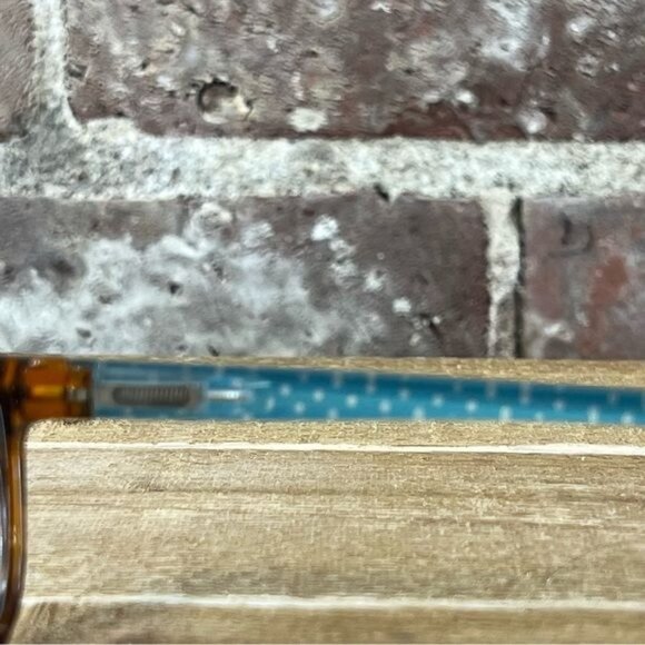 Lulu Guinness LR45 2.5 Tortoise Frames with Turquoise Interior - Picture 9 of 12